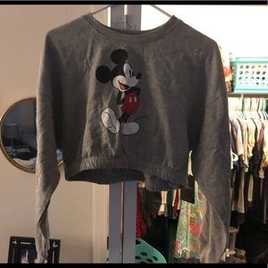 Mickey cropped sweatshirt